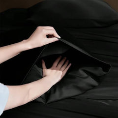 Completo Letto Leggero in Microfibra - Nero