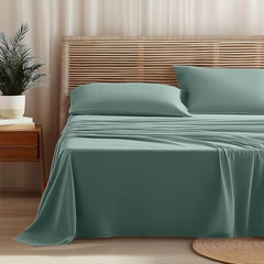 Completo Letto Leggero in Microfibra - Verde