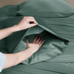 Completo Letto Leggero in Microfibra - Verde