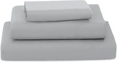 Completo Lenzuola in Microfibra Morbida - Grigio Chiaro