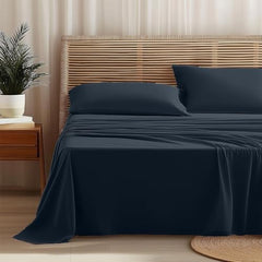 Completo Letto Leggero in Microfibra - Blu