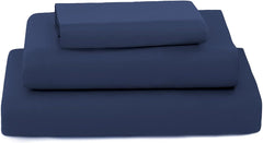 Completo Lenzuola in Microfibra Morbida - Blu
