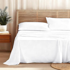 Completo Letto Leggero in Microfibra - Bianco