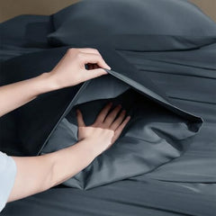 Completo Letto Leggero in Microfibra - Blu