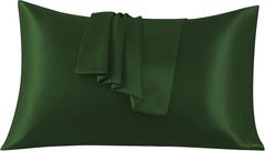 Federe per Cuscino in Raso Set 2 Pezzi - Verde