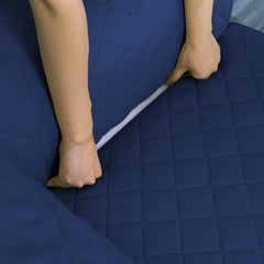 Copridivano Imbottito Antimacchia - Blu