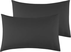 Federe per Cuscino in Microfibra Morbida - Nero