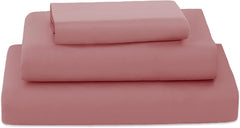 Completo Lenzuola in Microfibra Morbida - Rosa Scuro