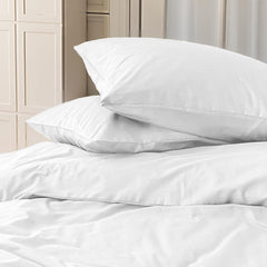 Set Copripiumino in Cotone con Federa - Bianco