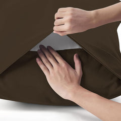 Federe per Cuscino in Cotone Premium - Marrone Chiaro