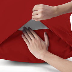 Federe per Cuscino in Cotone Premium - Rosso