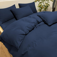 Set Copripiumino in Microfibra con Federa - Blu