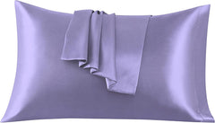 Federe per Cuscino in Raso Set 2 Pezzi - Lilla