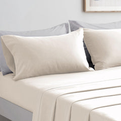Completo Lenzuola in Microfibra 3 Pezzi - Beige