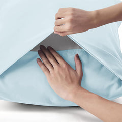 Federe per Cuscino in Cotone Premium - Azzurro