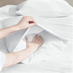 Completo Letto Leggero in Microfibra - Bianco