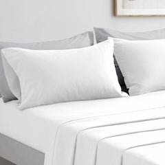 Completo Lenzuola in Microfibra 3 Pezzi - Bianco