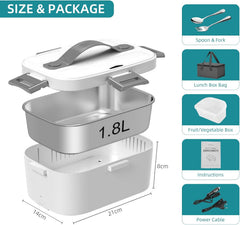 Lunch Box Termico con Contenitori - Bianco