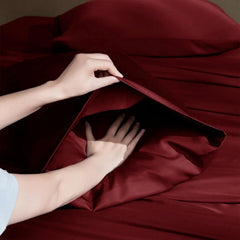 Completo Letto Leggero in Microfibra - Bordeaux
