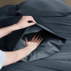 Completo Letto Leggero in Microfibra - Blu