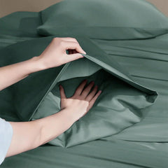 Completo Letto Leggero in Microfibra - Verde