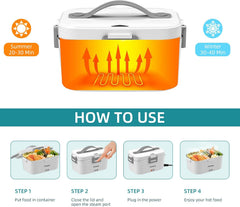 Lunch Box Termico con Contenitori - Bianco