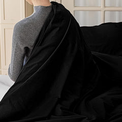 Set Copripiumino in Cotone con Federa - Nero