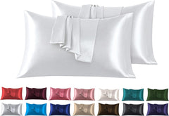 Federe per Cuscino in Raso Set 2 Pezzi - Grigio