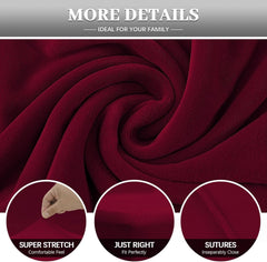 Coprisedia in Pile Corallo Elasticizzato - Bordeaux
