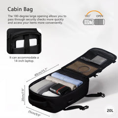 Zaino Leggero per Uso Quotidiano - Nero