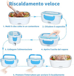 Lunch Box Termico con Contenitori - Blu