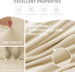 Copridivano in Pile Corallo Morbido - Beige