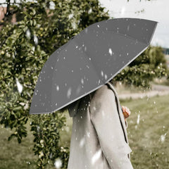 Ombrello Pieghevole Antivento Compatto - Grigio