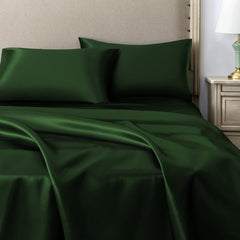 Federe per Cuscino in Raso Set 2 Pezzi - Verde