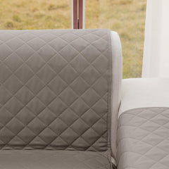 Copridivano Impermeabile Reversibile - Grigio Chiaro