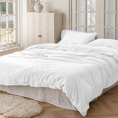 Set Copripiumino in Cotone con Federa - Bianco