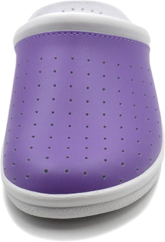 Ciabatte Sanitarie Anatomiche in Pelle da Donna - Viola Donna