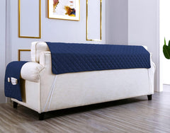 Copridivano Imbottito Antimacchia - Blu