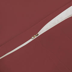 Set Copripiumino in Microfibra con Federa - Bordeaux