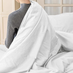 Set Copripiumino in Cotone con Federa - Bianco