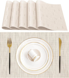 Tovagliette Americane Lavabili per Tavola - Beige