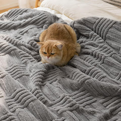 Coperta Plaid in Sherpa per Letto e Divano