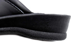 Ciabatte Sanitarie Anatomiche in Pelle da Donna - Nero Donna