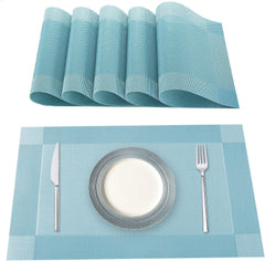 Tovagliette Americane Lavabili per Tavola - Azzurro
