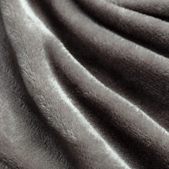 Coperta Plaid in Pile Agnellato - Grigio Scuro
