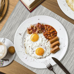 Tovagliette Americane Lavabili per Tavola - Grigio