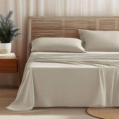Completo Letto Leggero in Microfibra - Beige