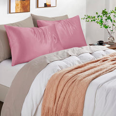 Federe per Cuscino in Raso con Zip - Fucsia