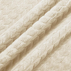 Coperta Plaid Calda per Letto e Divano - Beige