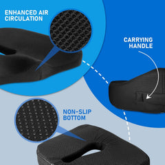 Cuscino da Seduta Ergonomico - Nero